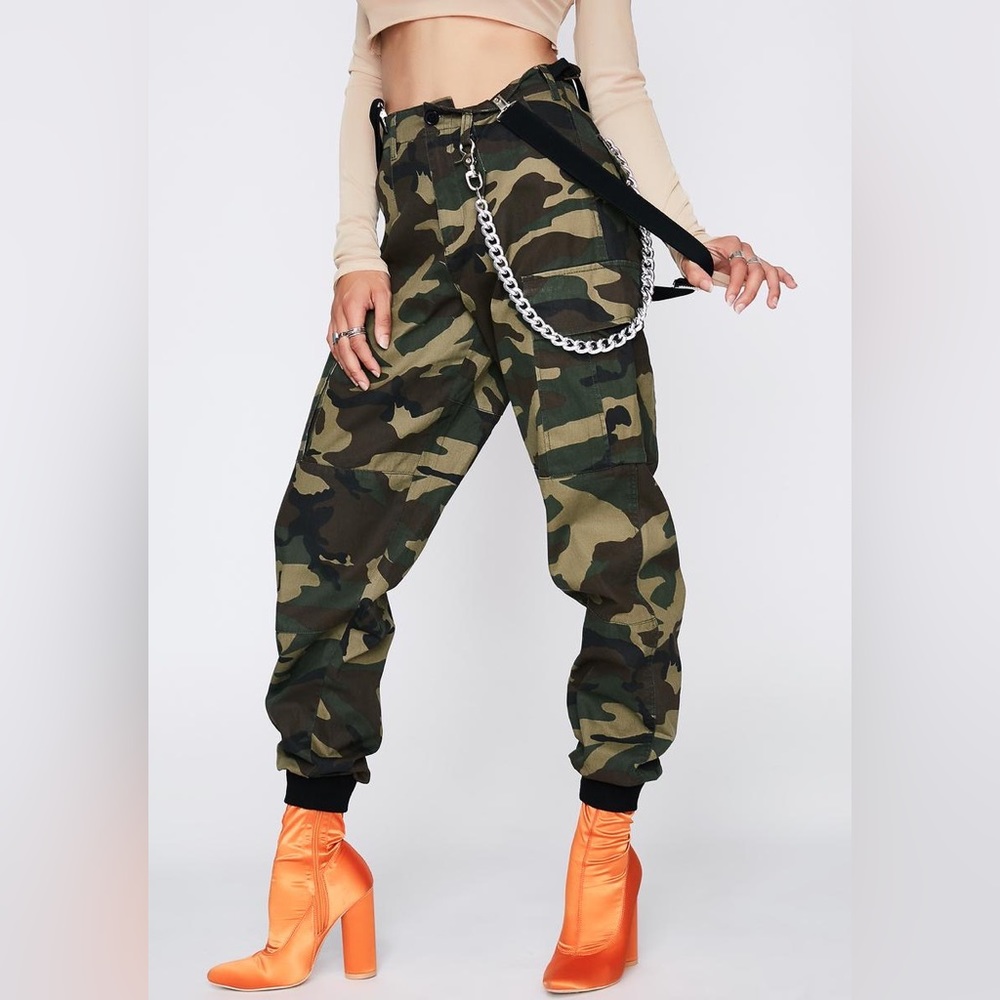 POSTER GIRL | Battle Ready Suspender Cargo Pants